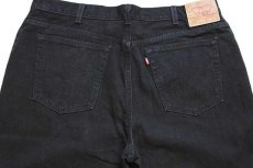 画像5: 00s USA製 Levi'sリーバイス 550 ブラック デニムパンツ 20 W S★146 (5)