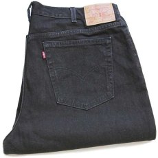 画像1: 00s USA製 Levi'sリーバイス 550 ブラック デニムパンツ 20 W S★146 (1)