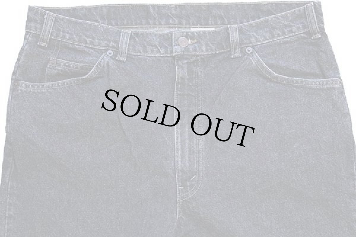 画像4: 90s カナダ製 Levi'sリーバイス 619 先染め ブラック デニムパンツ w38 (4)