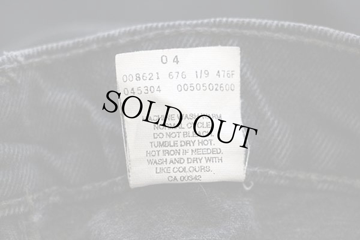 画像7: 90s カナダ製 Levi'sリーバイス 505 ブラック デニムパンツ w31 L30★54 (7)