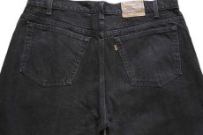 画像5: 90s USA製 Levi'sリーバイス SIGNATURE 545 ブラック デニムパンツ w40 L30 (5)