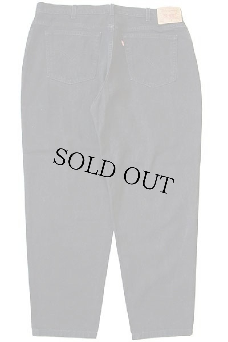 画像3: 00s USA製 Levi'sリーバイス 550 ブラック デニムパンツ 20 W S★146 (3)