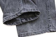 画像9: 80s USA製 Levi'sリーバイス 550 ブラック デニムパンツ w32 L32★147 (9)