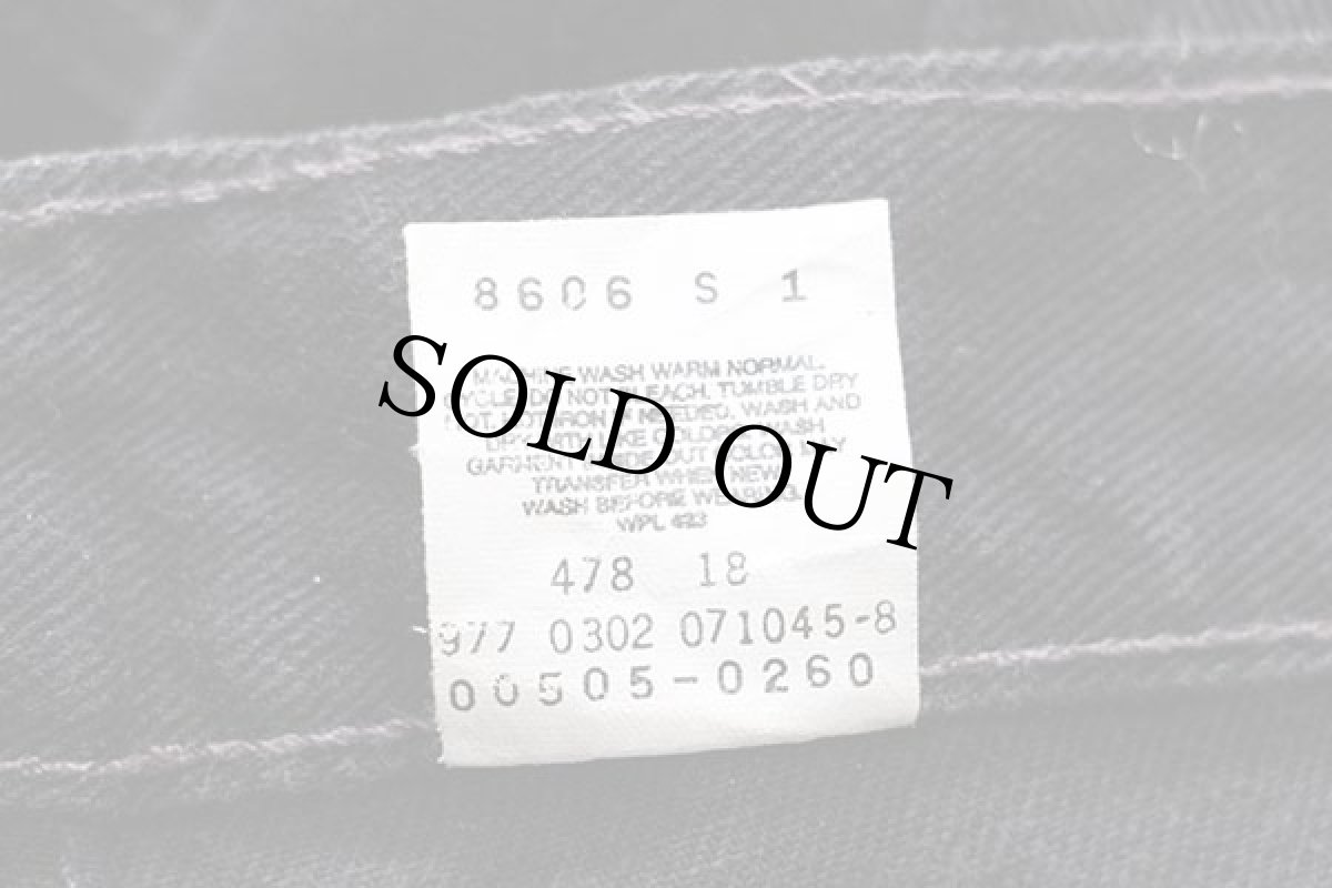 画像7: 00s Levi'sリーバイス 505 ブラック デニムパンツ w38★55 (7)