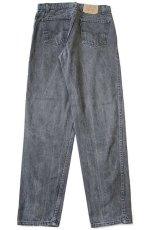 画像3: 80s USA製 Levi'sリーバイス 550 ブラック デニムパンツ w32 L32★147 (3)