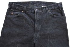 画像4: 90s USA製 Levi'sリーバイス 518 ブラック デニムパンツ w38 L30 (4)