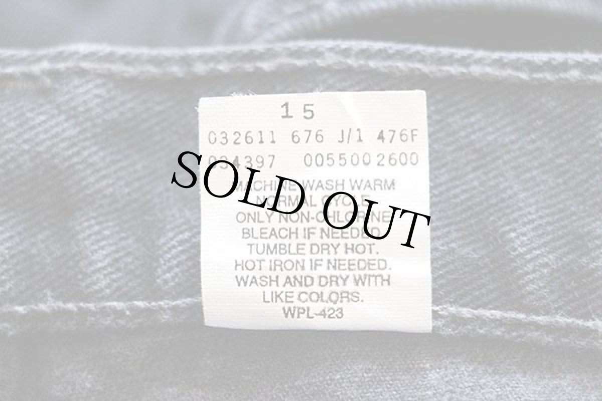 画像7: 90s カナダ製 Levi'sリーバイス 550 ブラック デニムパンツ w42 L30★148 (7)