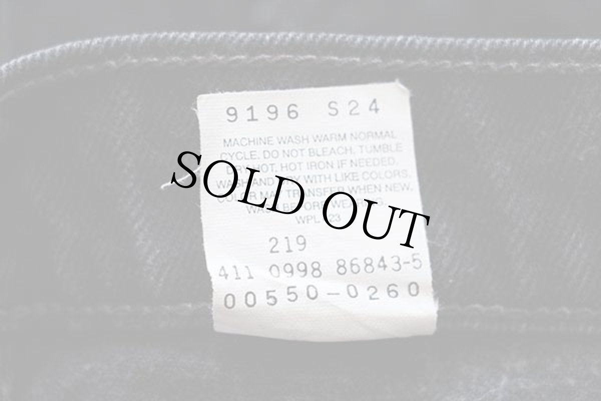 画像7: 90s メキシコ製 Levi'sリーバイス 550 ブラック デニムパンツ w33 L32★151 (7)