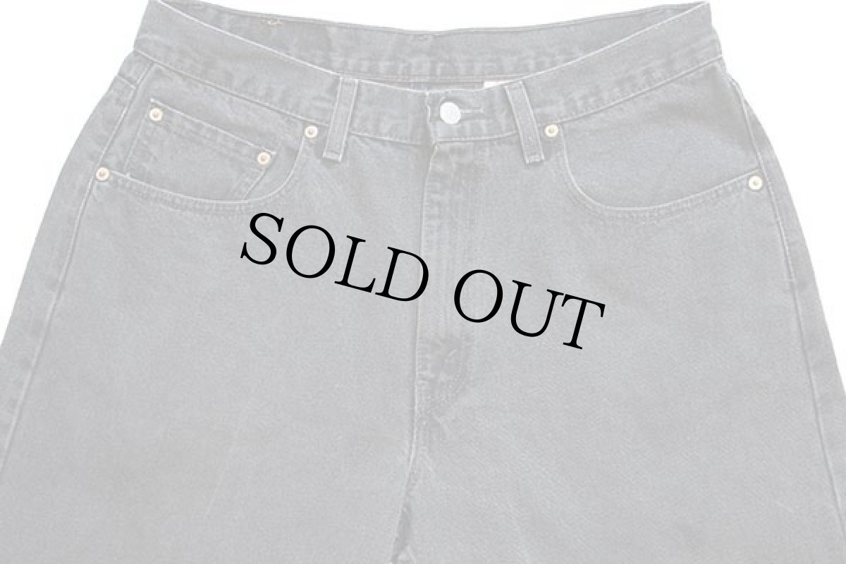 画像4: 90s USA製 Levi'sリーバイス 569 ブラック デニムパンツ w34 L30 (4)