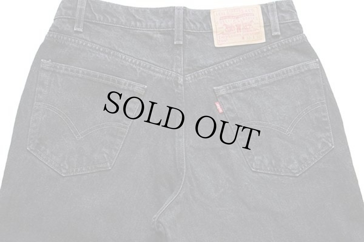 画像5: 90s メキシコ製 Levi'sリーバイス 550 ブラック デニムパンツ w33 L32★151 (5)