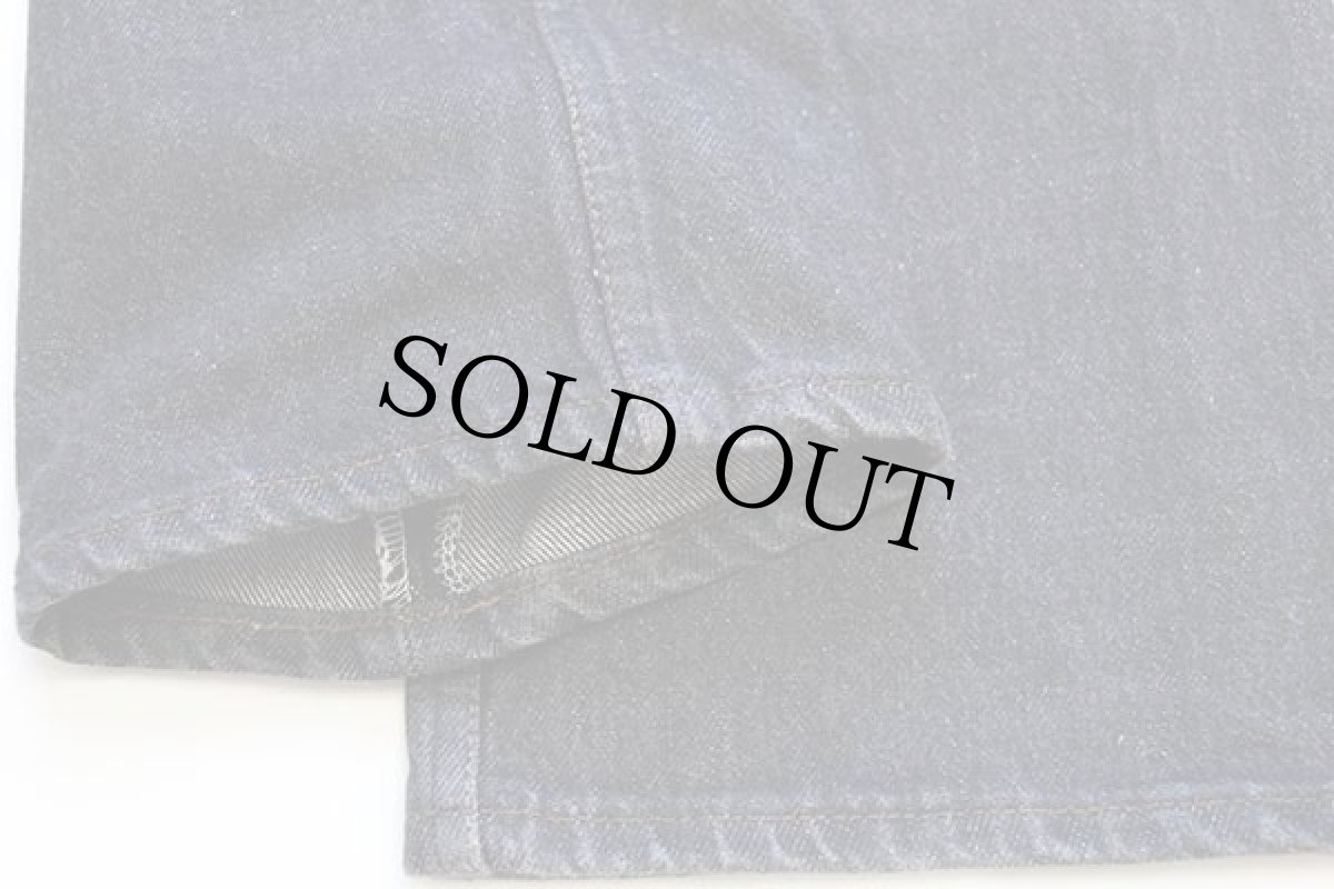 画像8: 80s USA製 Levi'sリーバイス 501 先染め ブラック デニムパンツ w29 L32 (8)