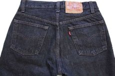 画像5: 80s USA製 Levi'sリーバイス 501 先染め ブラック デニムパンツ w29 L32 (5)