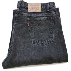 画像1: 90s USA製 Levi'sリーバイス 560 ブラック デニムパンツ w40★27 (1)