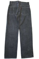 画像3: 90s カナダ製 Levi'sリーバイス 505 ブラック デニムパンツ w31 L30★54 (3)