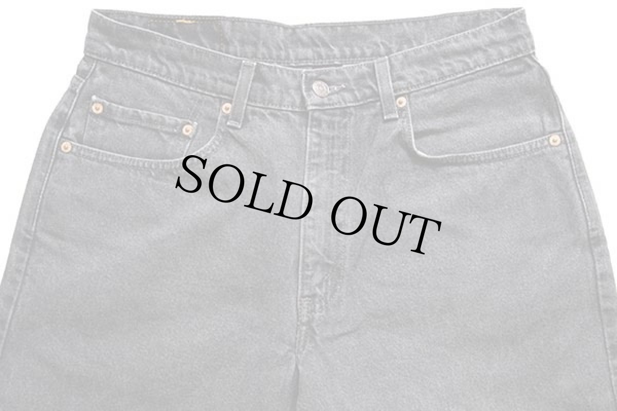 画像4: 90s メキシコ製 Levi'sリーバイス 550 ブラック デニムパンツ w34 L30★150 (4)