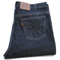 画像1: 90s カナダ製 Levi'sリーバイス 619 先染め ブラック デニムパンツ w38 (1)