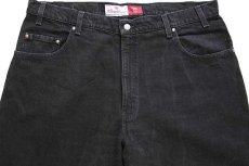 画像4: 90s USA製 Levi'sリーバイス SIGNATURE 545 ブラック デニムパンツ w40 L30 (4)