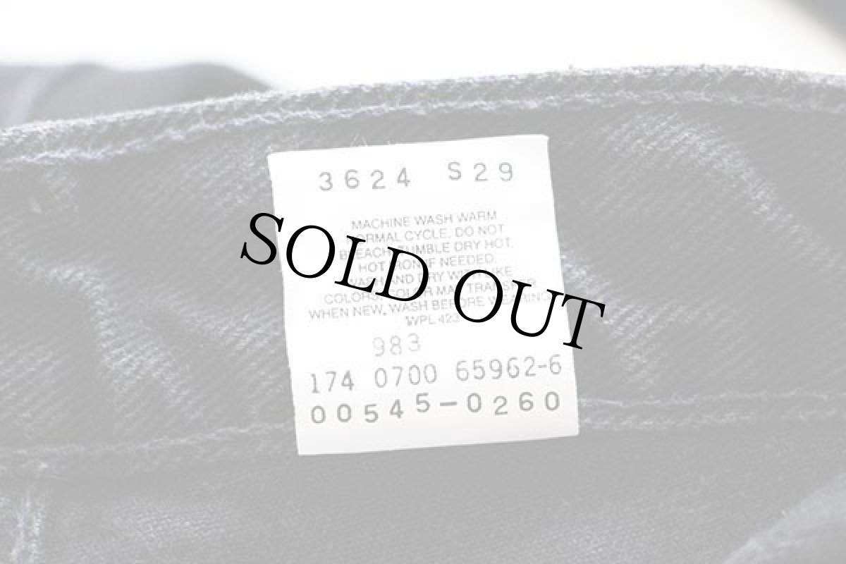 画像7: 00s メキシコ製 Levi'sリーバイス 545 ブラック デニムパンツ w36 L32 (7)