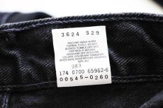 画像7: 00s メキシコ製 Levi'sリーバイス 545 ブラック デニムパンツ w36 L32 (7)