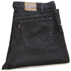 画像1: 90s USA製 Levi'sリーバイス SIGNATURE 545 ブラック デニムパンツ w40 L30 (1)