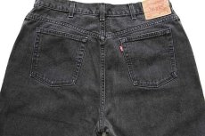 画像5: 00s USA製 Levi'sリーバイス 550 ブラック デニムパンツ 18 W M★145 (5)