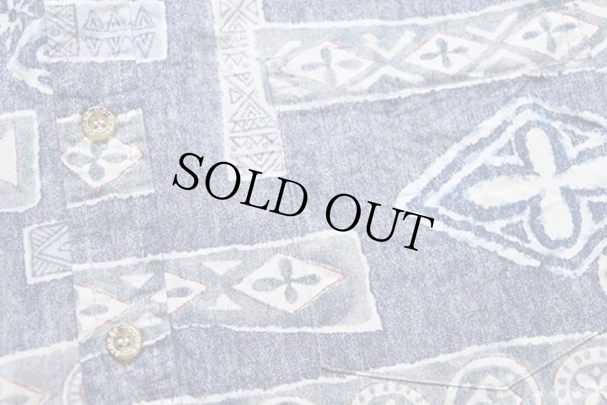 画像6: ハワイ製 Cooke Street 総柄 裏生地 コットン アロハシャツ S (6)