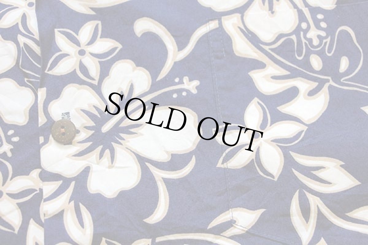 画像6: ハワイ製 Hilo Hattie AMERICAN GENERAL刺繍 ハイビスカス柄 コットン アロハシャツ L (6)