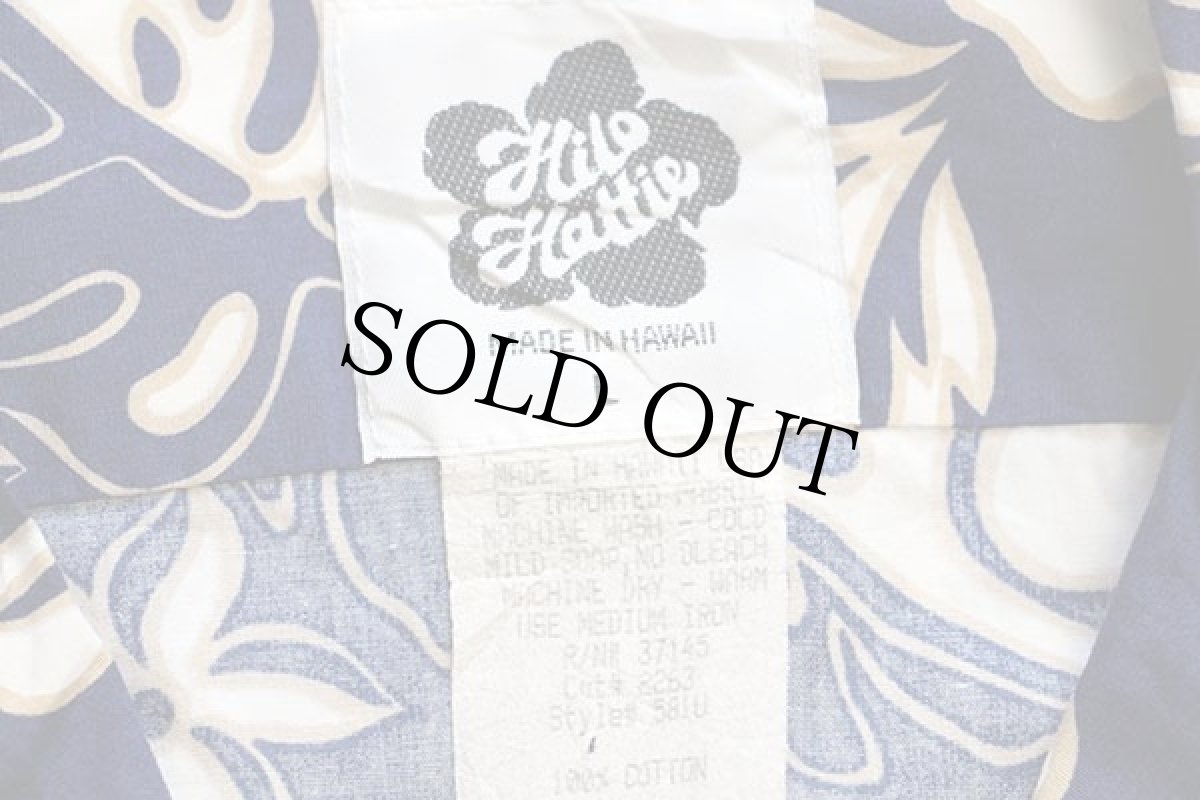 画像4: ハワイ製 Hilo Hattie AMERICAN GENERAL刺繍 ハイビスカス柄 コットン アロハシャツ L (4)