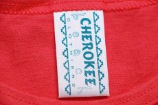 画像4: デッドストック★90s USA製 CHEROKEE 無地 コットンTシャツ ピンク (4)
