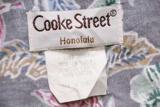 画像4: USA製 Cooke Street リーフ柄 裏生地 コットン アロハシャツ XL (4)