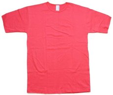 画像2: デッドストック★90s USA製 CHEROKEE 無地 コットンTシャツ ピンク (2)