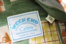 画像4: 80s イタリア製 WEEK END アート 総柄 半袖 レーヨンシャツ 42 (4)