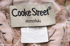 画像4: ハワイ製 Cooke Street フラワー×リーフ柄 裏生地 コットン アロハシャツ XL (4)