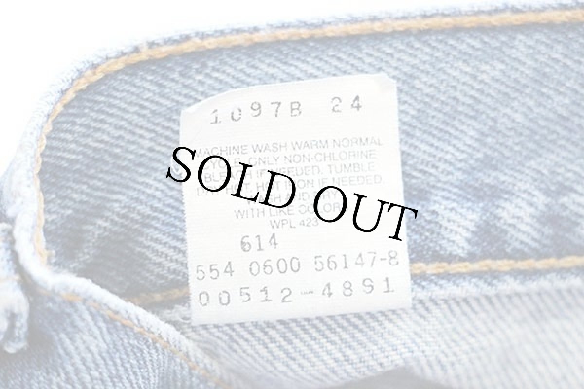 画像7: 00s USA製 Levi'sリーバイス 512 デニムパンツ w33 L30★17 (7)
