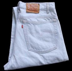 画像1: 90s USA製 Levi'sリーバイス 550 デニムパンツ アイスブルー w38 L30★141 (1)