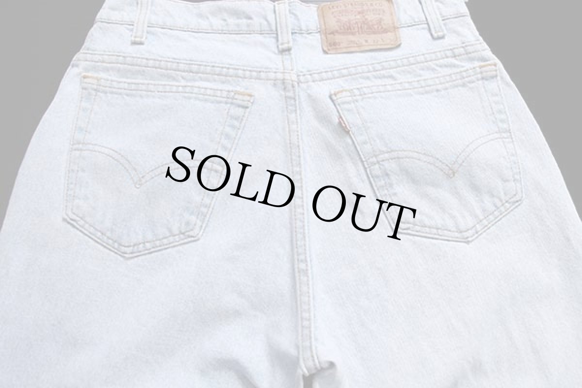 画像5: 90s USA製 Levi'sリーバイス 560 デニムパンツ アイスブルー w32 L30★63 (5)