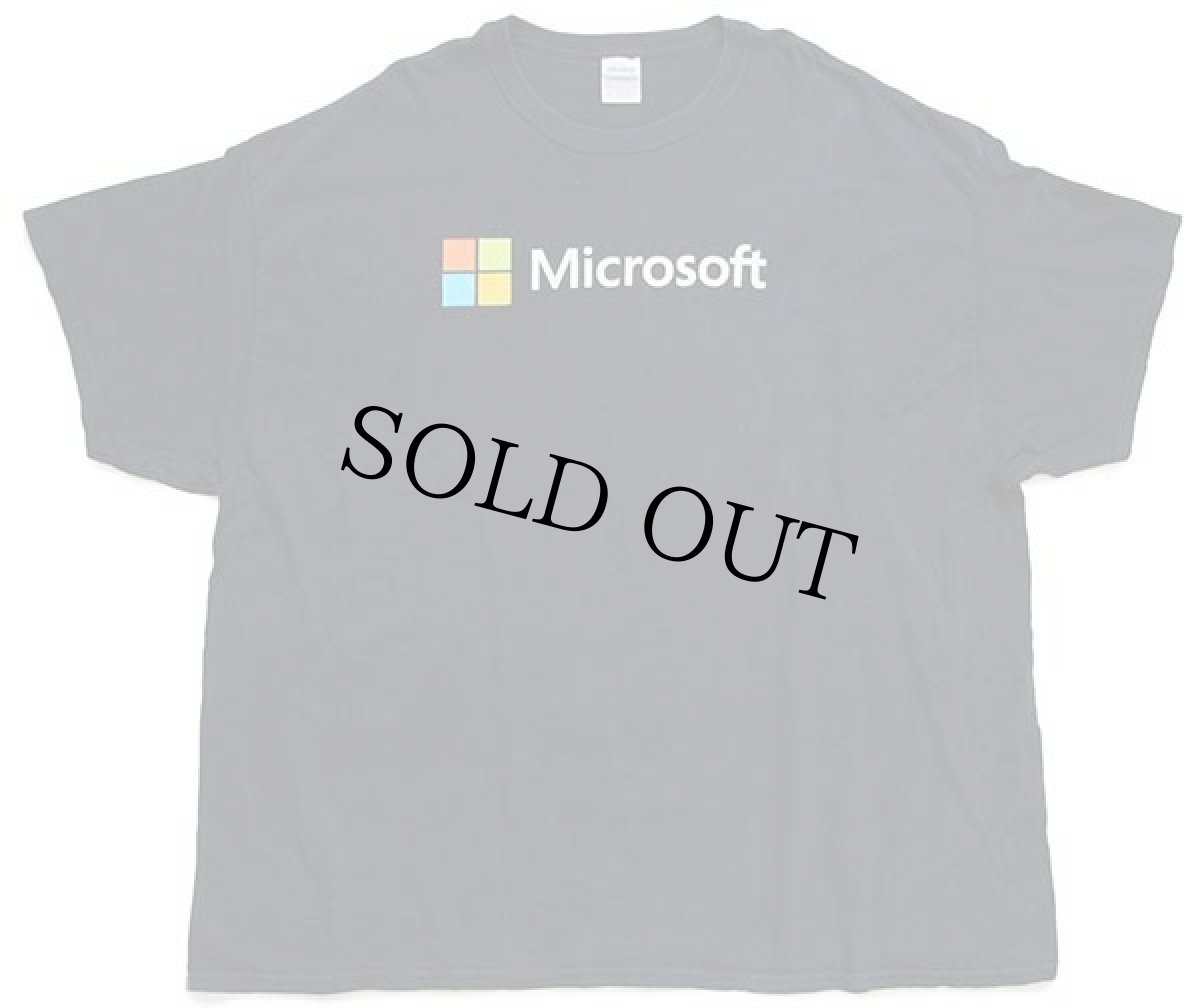 画像2: Microsoftマイクロソフト ロゴ コットンTシャツ 黒 3XL★特大 (2)