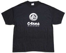 画像2: 00s Hanes OSAKA SUSHI 大相撲 両面プリント Tシャツ 黒 XL (2)