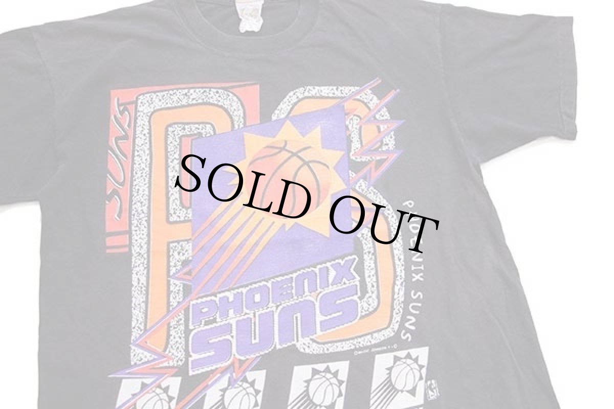 画像1: 90s Magic Johnson T's NBA PHOENIX SUNS フェニックスサンズ コットンTシャツ 黒 L (1)