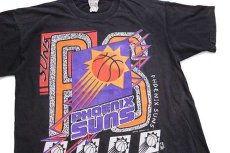 画像1: 90s Magic Johnson T's NBA PHOENIX SUNS フェニックスサンズ コットンTシャツ 黒 L (1)