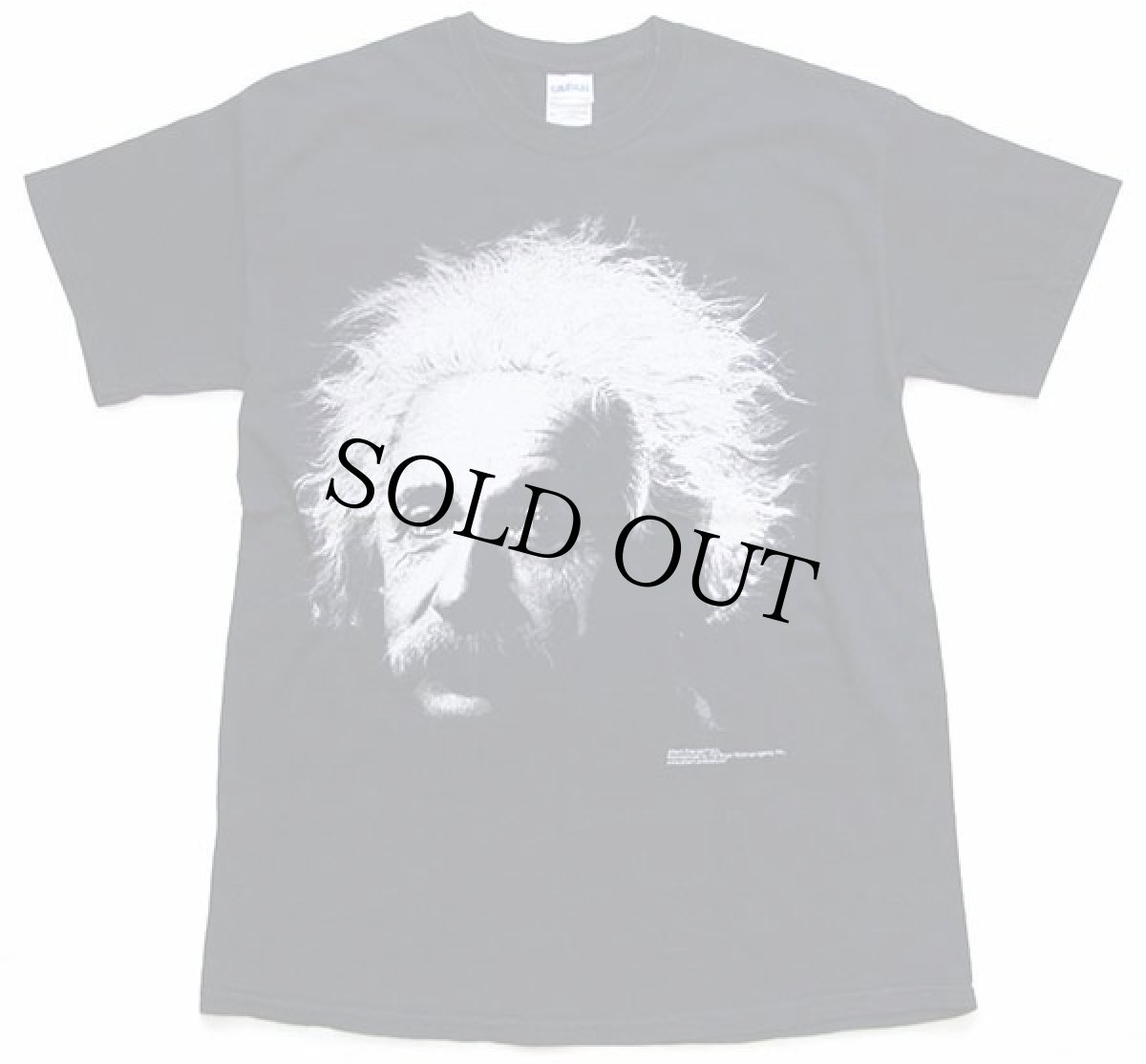 画像2: Albert Einsteinアインシュタイン コットンTシャツ 黒 M★偉人 (2)