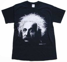 画像2: Albert Einsteinアインシュタイン コットンTシャツ 黒 M (2)