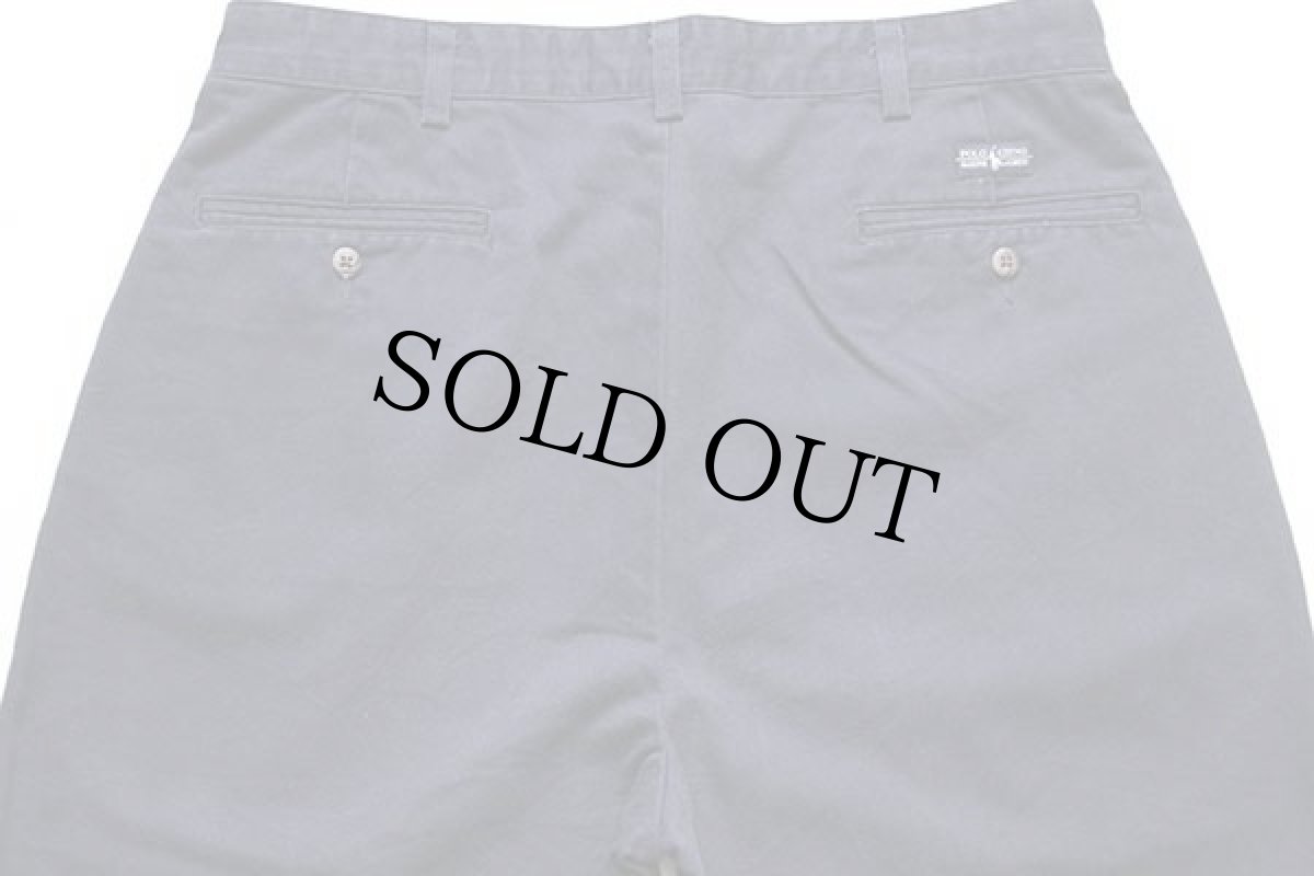 画像5: 90s ポロ ラルフローレン ツータック コットン チノパン 紺 w34 L30★95 (5)