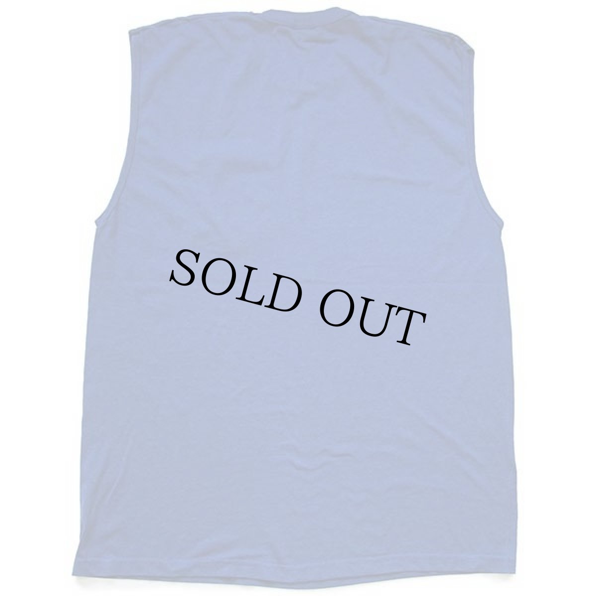 画像3: 00s FRUIT OF THE LOOM 無地 ノースリーブ ポケットTシャツ 青 2XL★特大 (3)