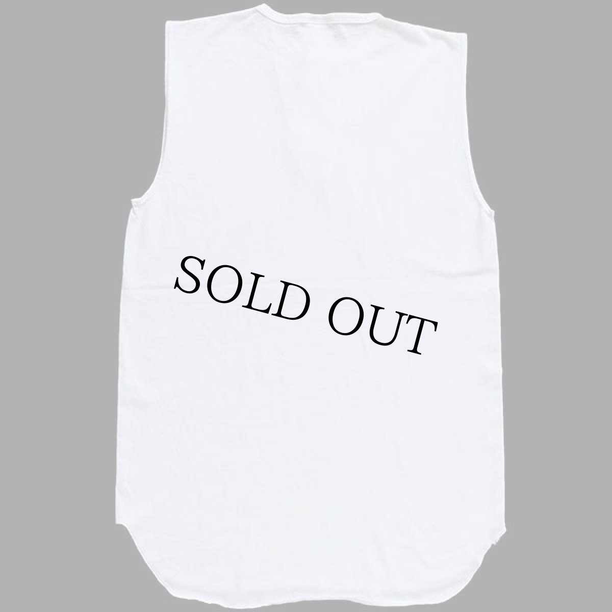 画像3: 90s USA製 EAGLE USA 無地 ヘンリーネック ノースリーブ Tシャツ 白 M (3)