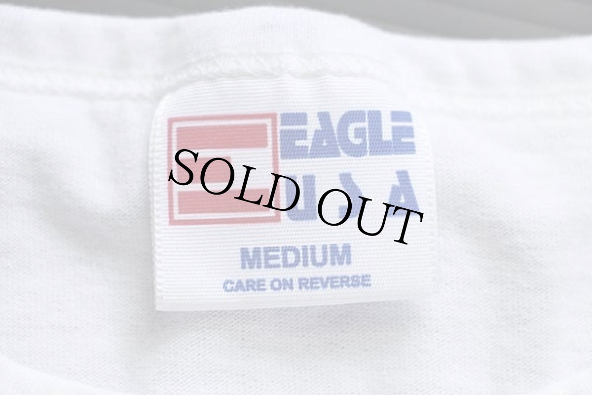 画像4: 90s USA製 EAGLE USA 無地 ヘンリーネック ノースリーブ Tシャツ 白 M (4)