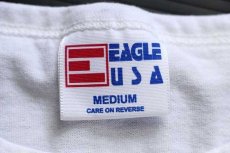 画像4: 90s USA製 EAGLE USA 無地 ヘンリーネック ノースリーブ Tシャツ 白 M (4)