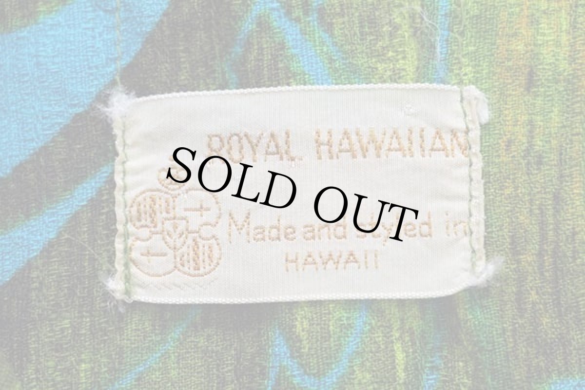 画像4: 60s ハワイ製 ROYAL HAWAIIAN ハイビスカス柄 コットン アロハシャツ (4)