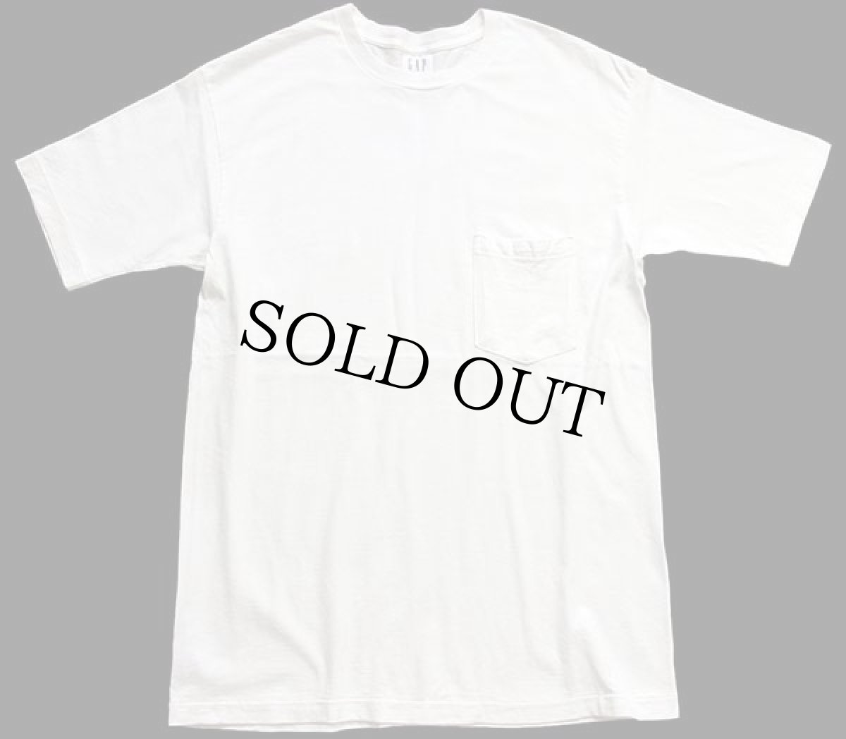 画像2: 90s USA製 GAPギャップ 無地 コットン ポケットTシャツ 白 S (2)