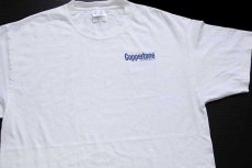 画像1: 00s Coppertoneコパトーン ロゴ 両面プリント コットンTシャツ 白 L (1)